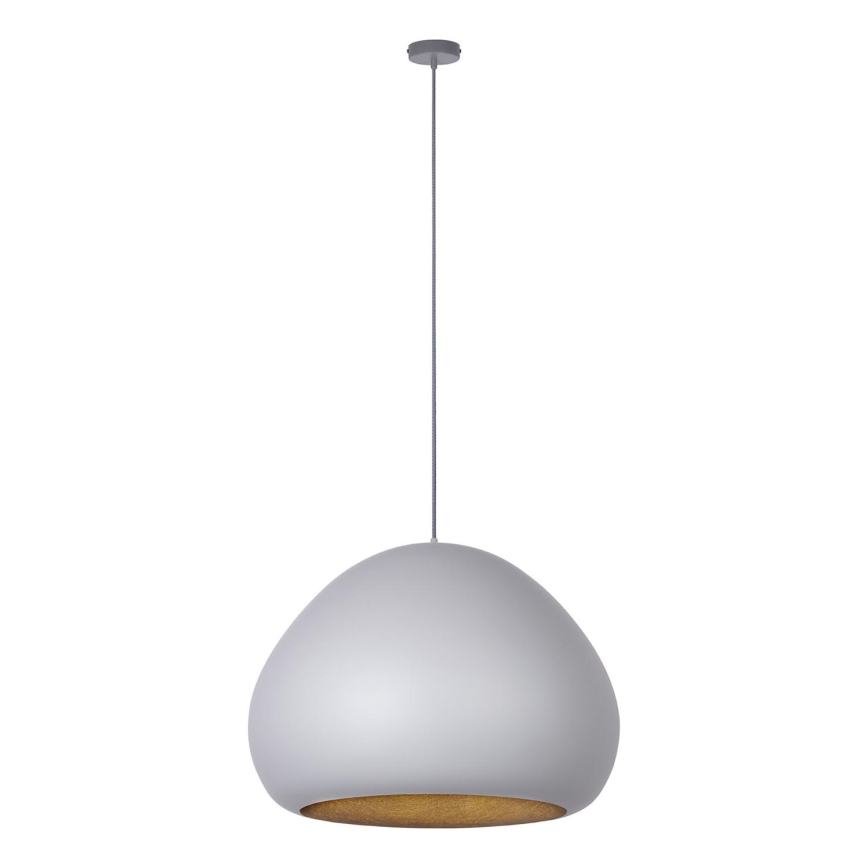 Lampadario a sospensione con filo LAVA 1xE27/15W/230V grigio/oro