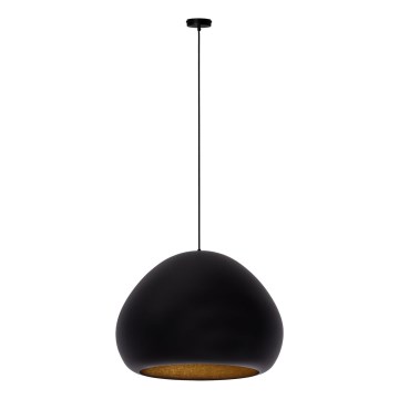 Lampadario a sospensione con filo LAVA 1xE27/15W/230V nero/oro