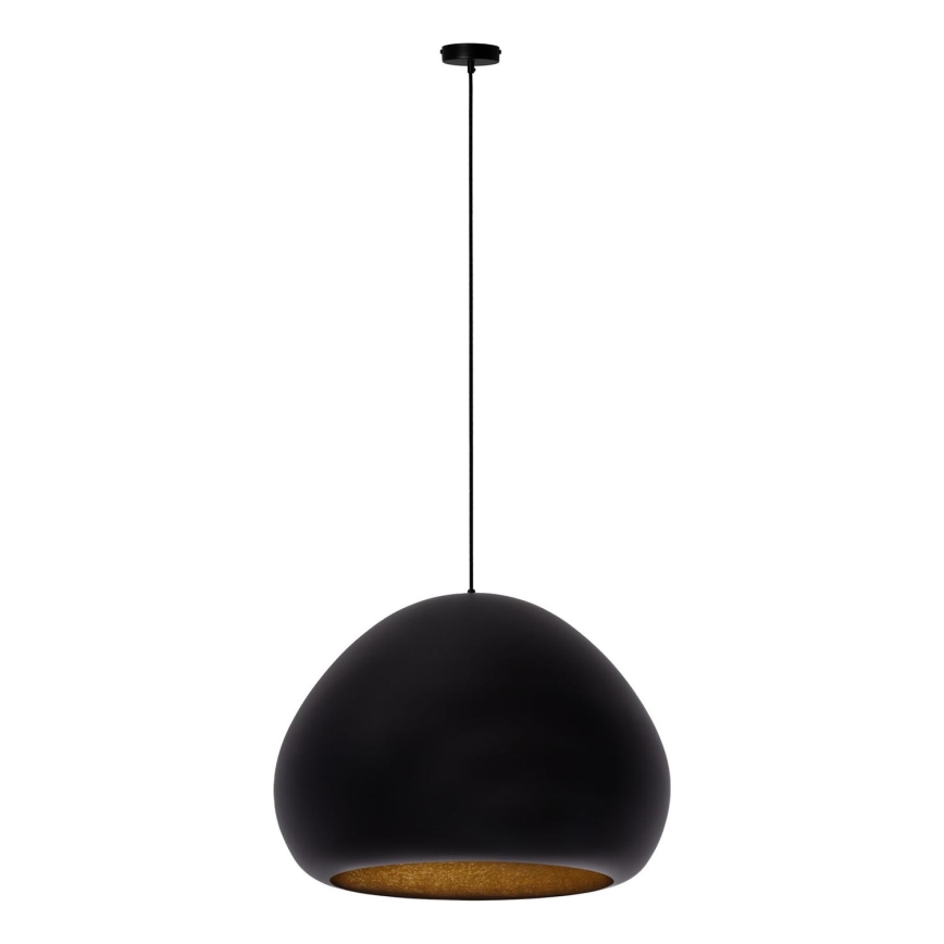 Lampadario a sospensione con filo LAVA 1xE27/15W/230V nero/oro