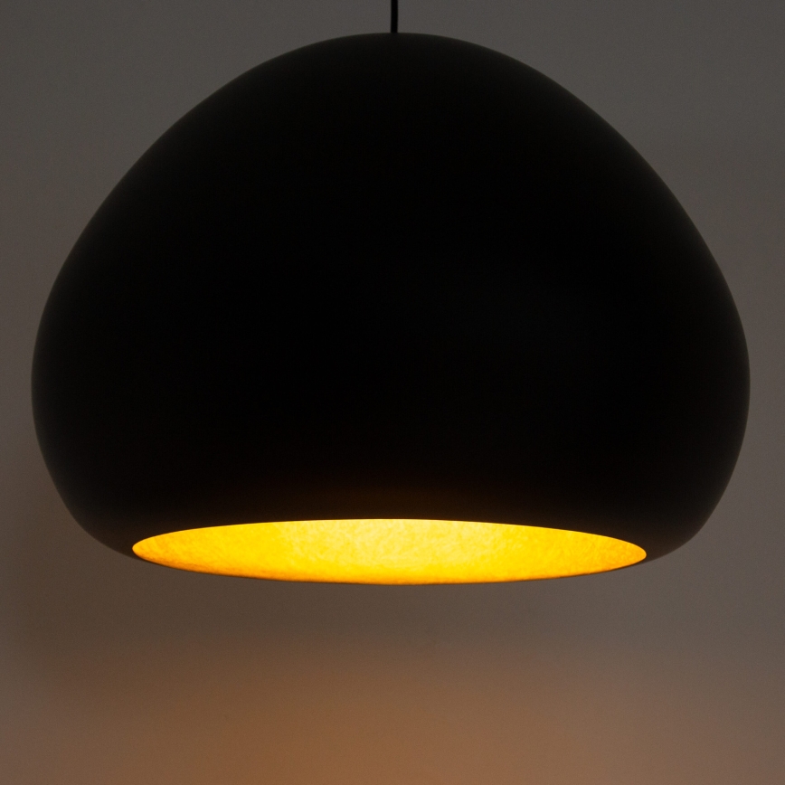 Lampadario a sospensione con filo LAVA 1xE27/15W/230V nero/oro