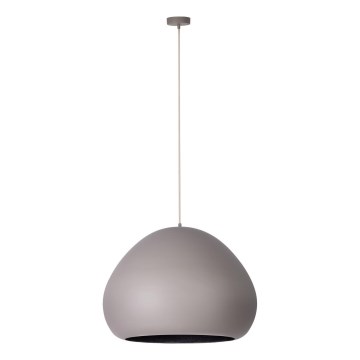 Lampadario a sospensione con filo LAVA 1xE27/15W/230V taupe/nero
