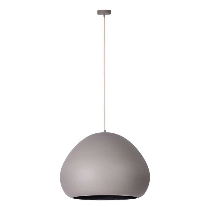 Lampadario a sospensione con filo LAVA 1xE27/15W/230V taupe/nero