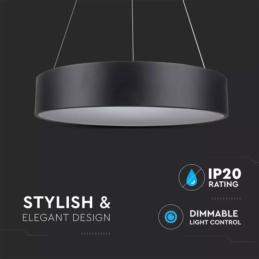 Lampadario a sospensione con filo LED dimmerabile 1xLED/30W/230V