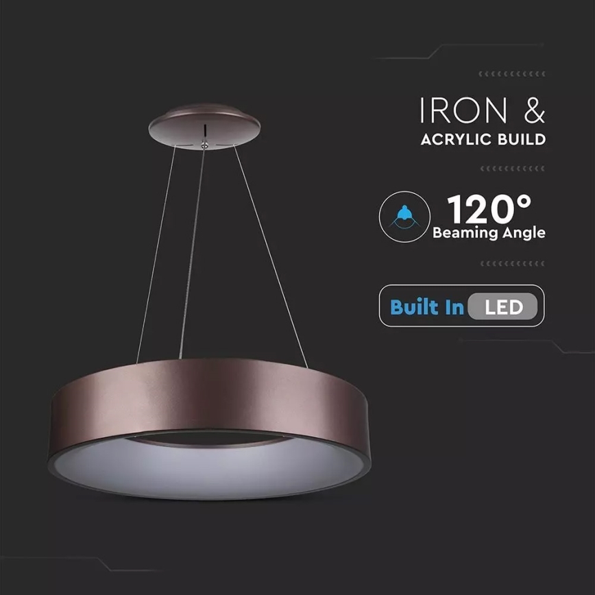 Lampadario a sospensione con filo LED dimmerabile 1xLED/30W/230V