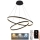 Lampadario a sospensione con filo LED dimmerabile LED/100W/230V 3000-6500K diametro 80 cm + telecomando