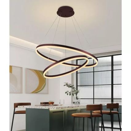 Lampadario a sospensione con filo LED dimmerabile LED/100W/230V 3000-6500K + telecomando