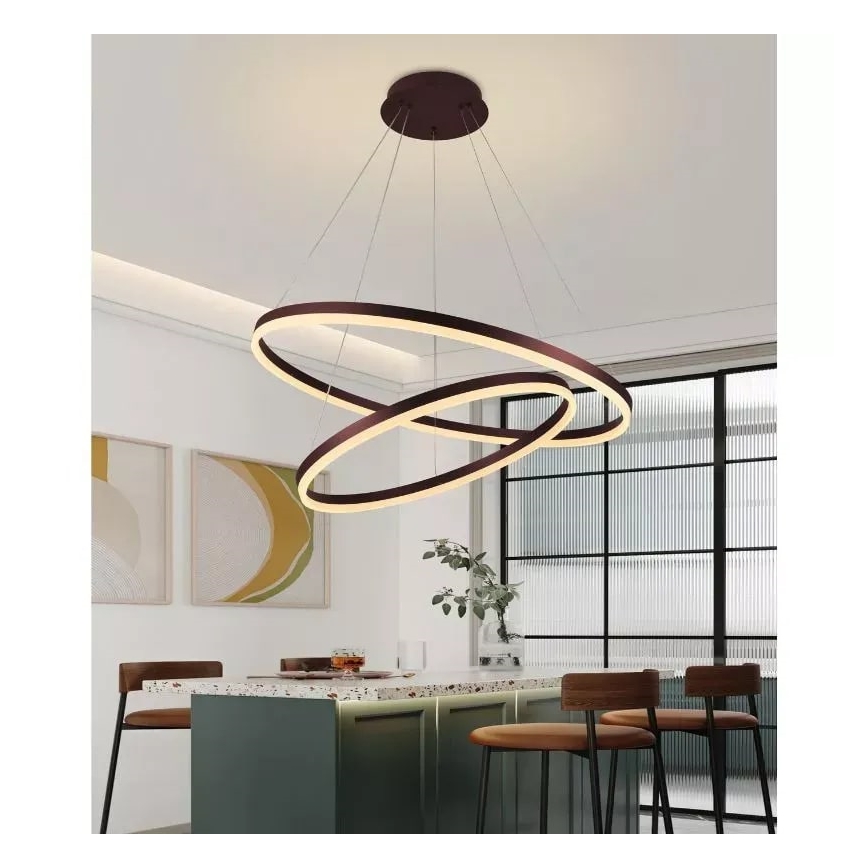 Lampadario a sospensione con filo LED dimmerabile LED/100W/230V 3000-6500K + telecomando