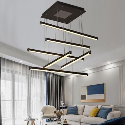 Lampadario a sospensione con filo LED dimmerabile LED/100W/230V 3000-6500K + telecomando