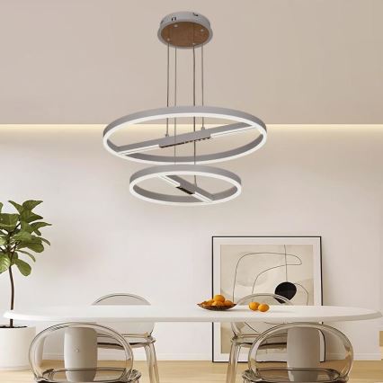 Lampadario a sospensione con filo LED dimmerabile LED/100W/230V 3000-6500K + telecomando