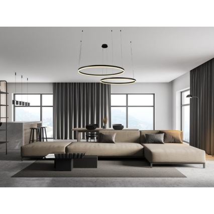 Lampadario a sospensione con filo LED dimmerabile LED/100W/230V 3000-6500K + telecomando