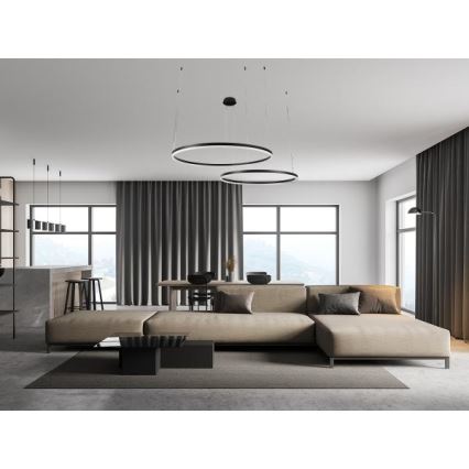 Lampadario a sospensione con filo LED dimmerabile LED/100W/230V 3000-6500K + telecomando