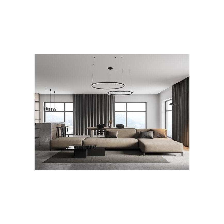 Lampadario a sospensione con filo LED dimmerabile LED/100W/230V 3000-6500K + telecomando