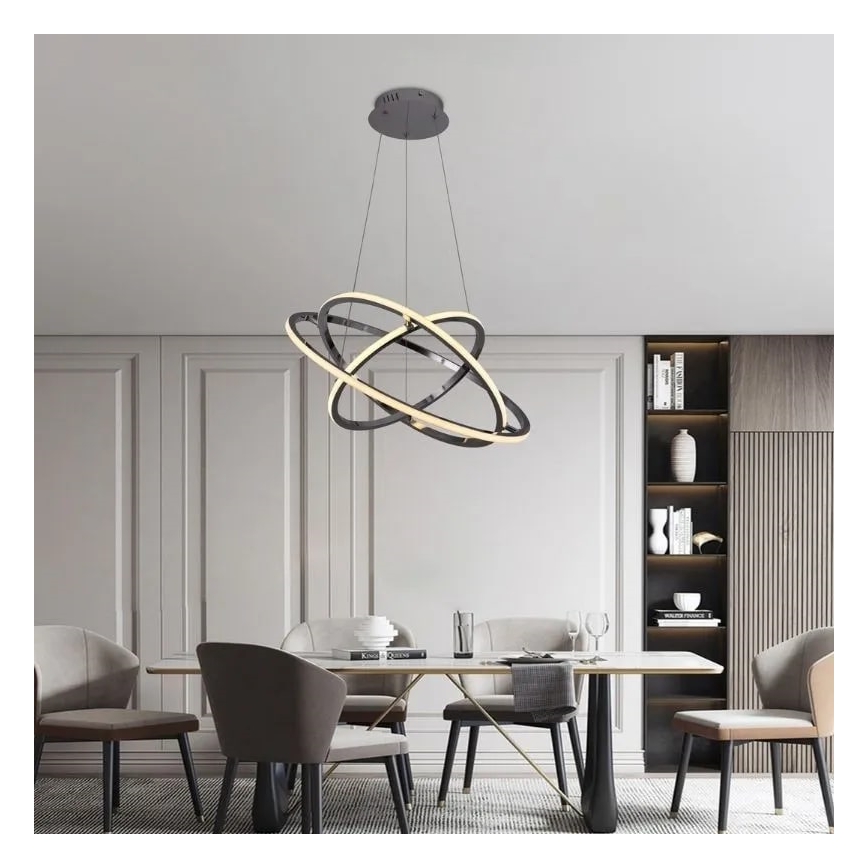 Lampadario a sospensione con filo LED dimmerabile LED/105W/230V 3000-6500K + telecomando