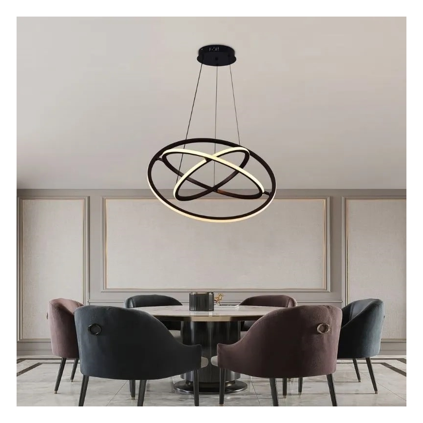 Lampadario a sospensione con filo LED dimmerabile LED/105W/230V 3000-6500K + telecomando