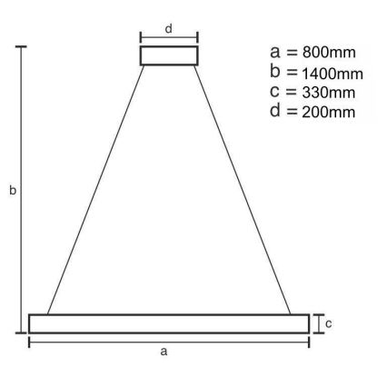 LED Dimmerabile cristallo lampadario su filo LED/110W/230V 3000-6500K oro + telecomando