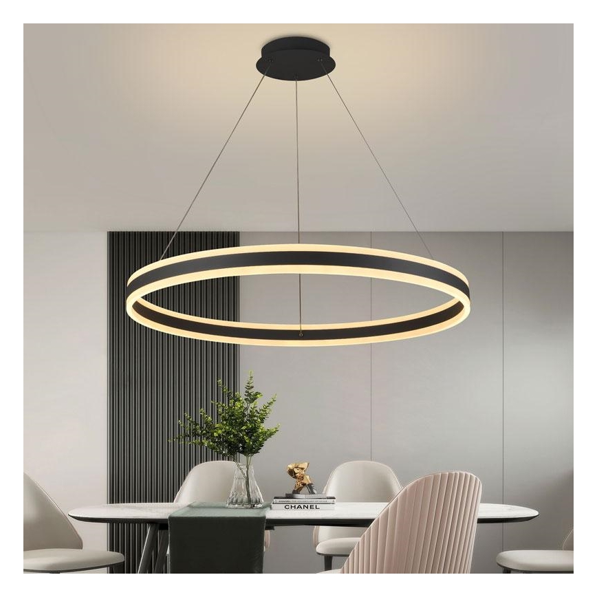 Lampadario a sospensione con filo LED dimmerabile LED/110W/230V 3000-6500K diametro 80 cm + telecomando