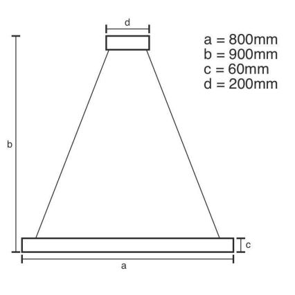 Lampadario a sospensione con filo LED dimmerabile LED/110W/230V 3000-6500K + telecomando