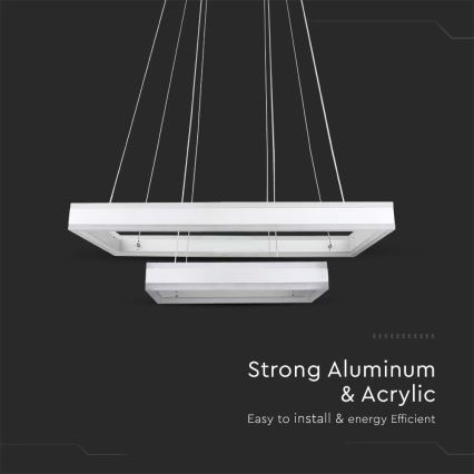 Lampadario a sospensione con filo LED dimmerabile LED/113W/230V 3000K bianco