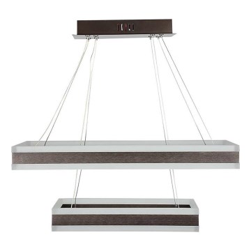 Lampadario a sospensione con filo LED dimmerabile LED/113W/230V 3000K marrone