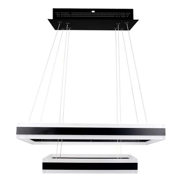 Lampadario a sospensione con filo LED dimmerabile LED/113W/230V 3000K nero