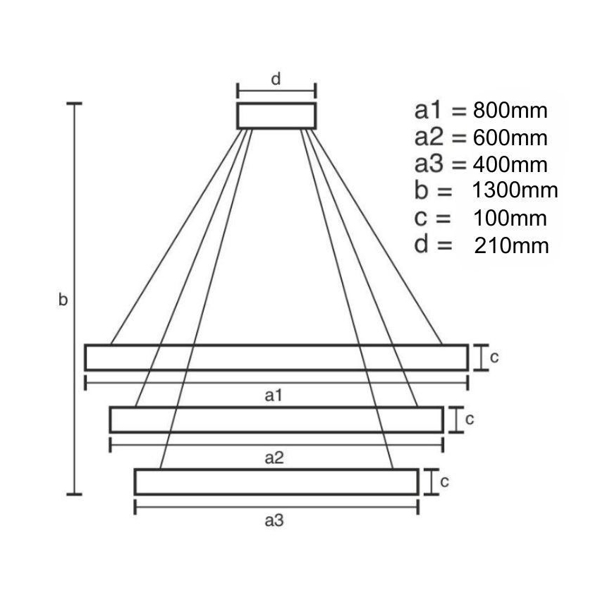LED Dimmerabile cristallo lampadario su filo LED/115W/230V 3000-6500K cromo/oro + telecomando