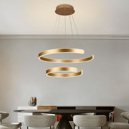 Lampadario a sospensione con filo LED dimmerabile LED/120W/230V 3000-6500K diametro 60 cm + telecomando