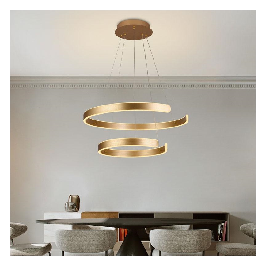 Lampadario a sospensione con filo LED dimmerabile LED/120W/230V 3000-6500K diametro 60 cm + telecomando