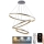 Lampadario a sospensione con filo LED dimmerabile LED/125W/230V 3000-6500K diametro 80 cm + telecomando
