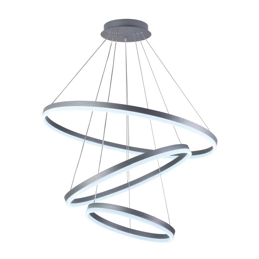 Lampadario a sospensione con filo LED dimmerabile LED/125W/230V 3000-6500K diametro 80 cm + telecomando