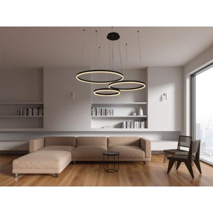 Lampadario a sospensione con filo LED dimmerabile LED/125W/230V 3000-6500K + telecomando
