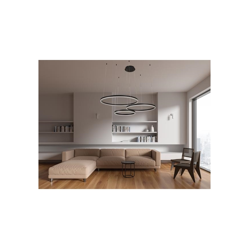 Lampadario a sospensione con filo LED dimmerabile LED/125W/230V 3000-6500K + telecomando