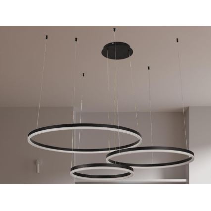 Lampadario a sospensione con filo LED dimmerabile LED/125W/230V 3000-6500K + telecomando