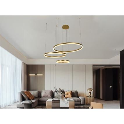 Lampadario a sospensione con filo LED dimmerabile LED/125W/230V 3000-6500K + telecomando