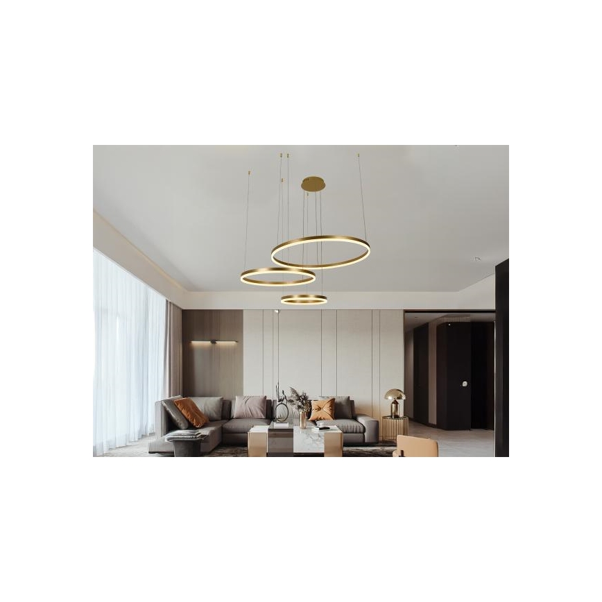 Lampadario a sospensione con filo LED dimmerabile LED/125W/230V 3000-6500K + telecomando