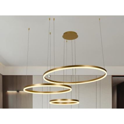 Lampadario a sospensione con filo LED dimmerabile LED/125W/230V 3000-6500K + telecomando