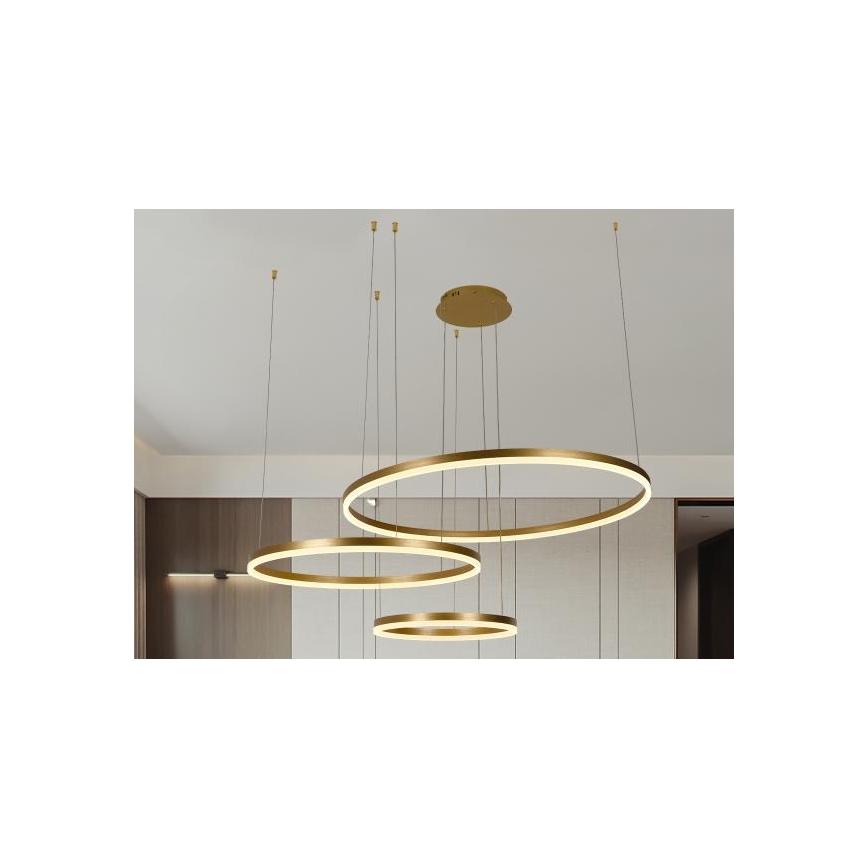 Lampadario a sospensione con filo LED dimmerabile LED/125W/230V 3000-6500K + telecomando