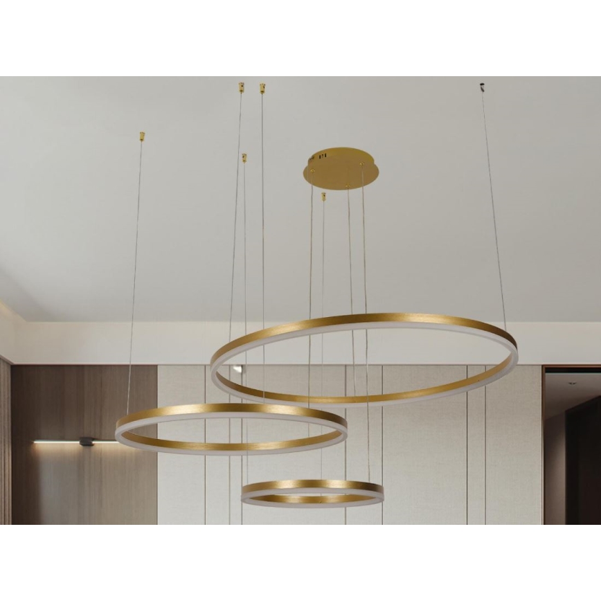 Lampadario a sospensione con filo LED dimmerabile LED/125W/230V 3000-6500K + telecomando