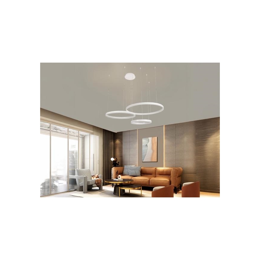 Lampadario a sospensione con filo LED dimmerabile LED/125W/230V 3000-6500K + telecomando