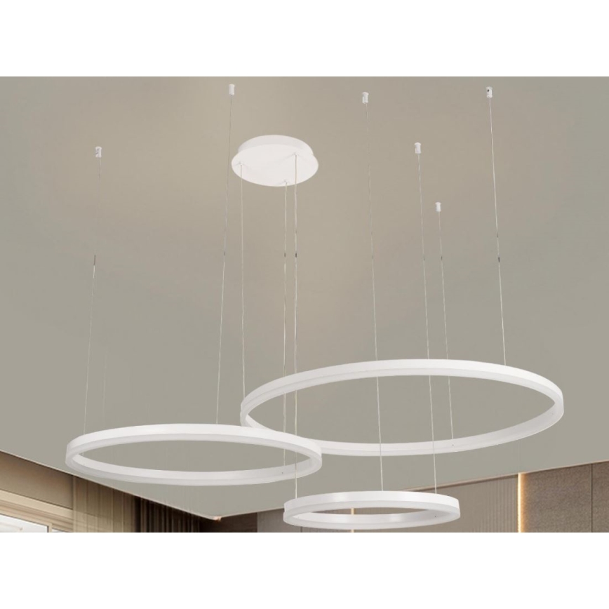 Lampadario a sospensione con filo LED dimmerabile LED/125W/230V 3000-6500K + telecomando