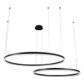 Lampadario a sospensione con filo LED dimmerabile LED/128W/230V 3000-6500K diametro 100 cm + telecomando