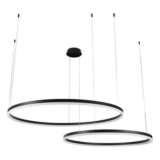 Lampadario a sospensione con filo LED dimmerabile LED/128W/230V 3000-6500K diametro 100 cm + telecomando
