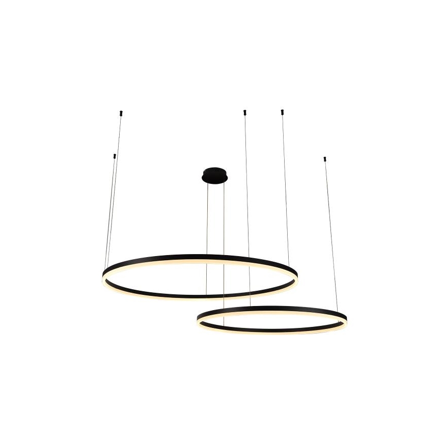 Lampadario a sospensione con filo LED dimmerabile LED/128W/230V 3000-6500K diametro 100 cm + telecomando