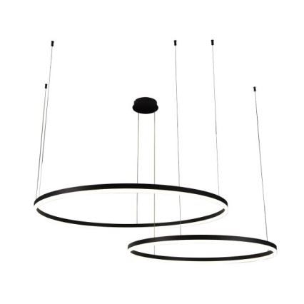 Lampadario a sospensione con filo LED dimmerabile LED/128W/230V 3000-6500K diametro 100 cm + telecomando