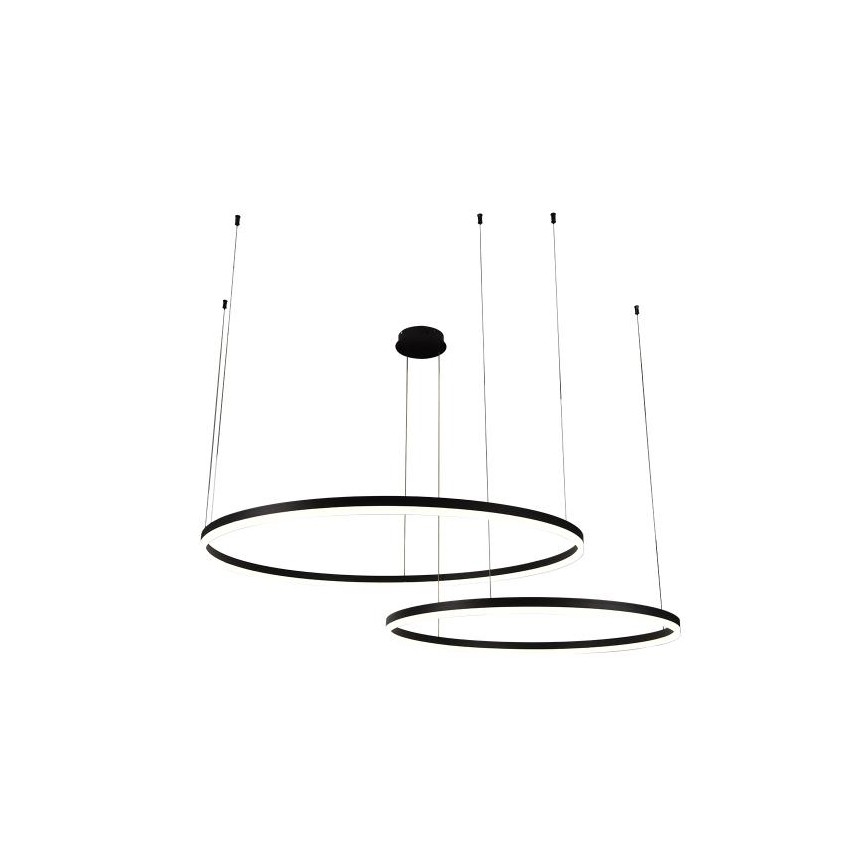Lampadario a sospensione con filo LED dimmerabile LED/128W/230V 3000-6500K diametro 100 cm + telecomando