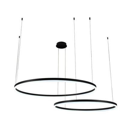 Lampadario a sospensione con filo LED dimmerabile LED/128W/230V 3000-6500K diametro 100 cm + telecomando