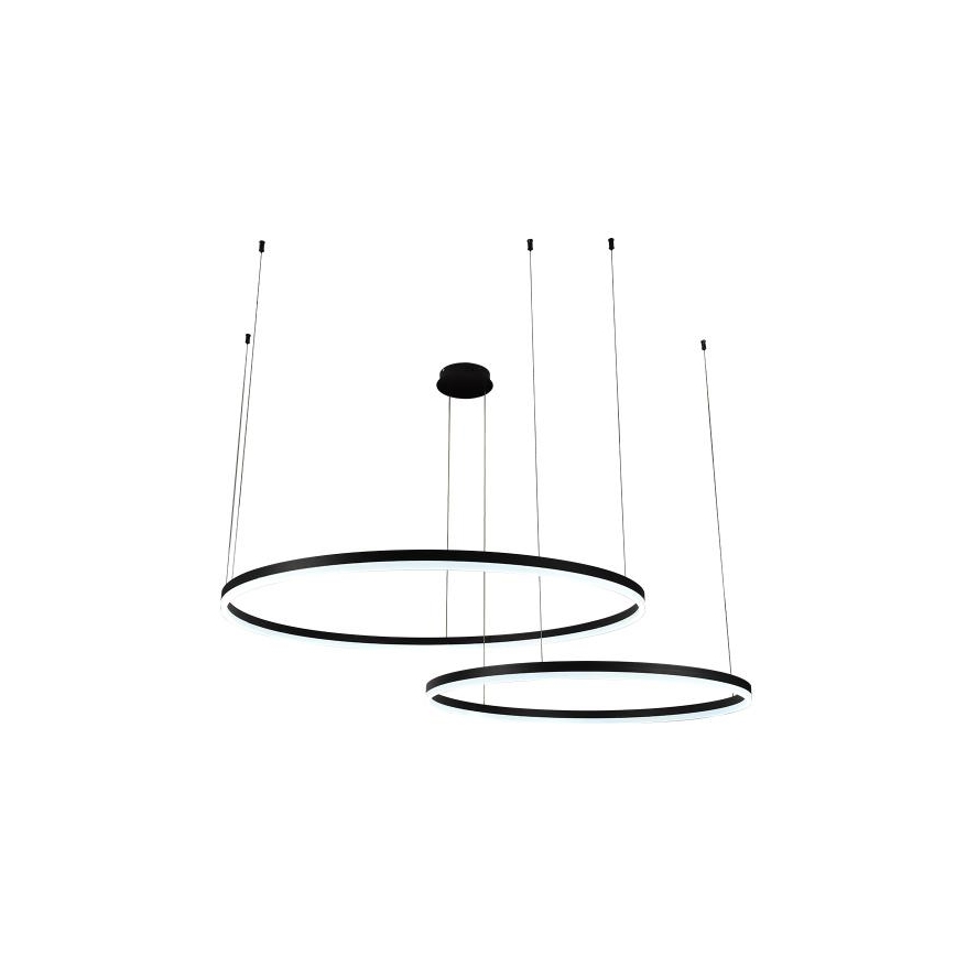 Lampadario a sospensione con filo LED dimmerabile LED/128W/230V 3000-6500K diametro 100 cm + telecomando