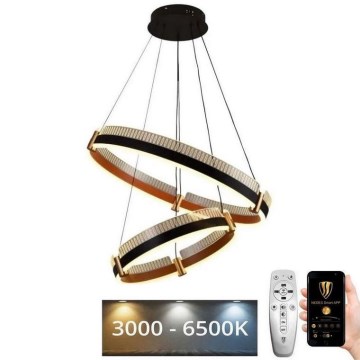 Lampadario a sospensione con filo LED dimmerabile LED/140W/230V 3000-6500K diametro 60 cm + telecomando
