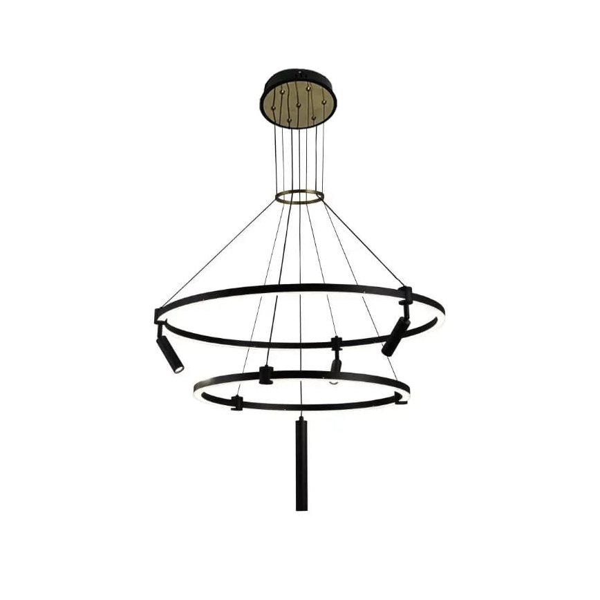 Lampadario a sospensione con filo LED dimmerabile LED/140W/230V 3000-6500K + telecomando