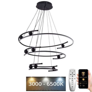 Lampadario a sospensione con filo LED dimmerabile LED/170W/230V 3000-6500K diametro 80 cm + telecomando