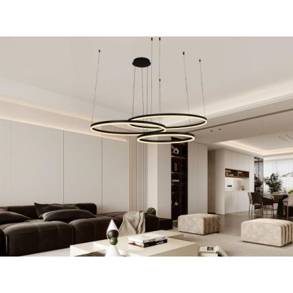 Lampadario a sospensione con filo LED dimmerabile LED/170W/230V 3000-6500K + telecomando